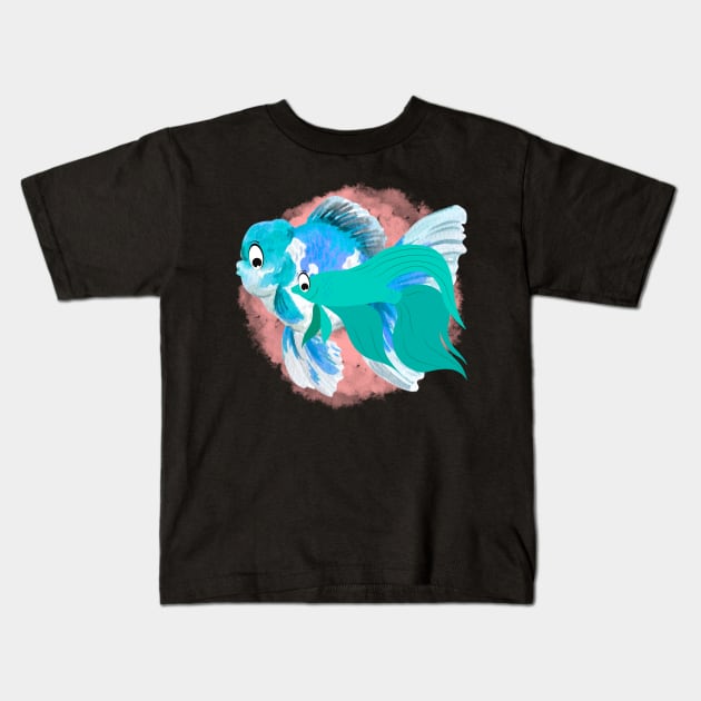 Longfin Cichlids Kids T-Shirt by Explore The Tropics